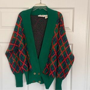 Green and Red Unisex Sweater